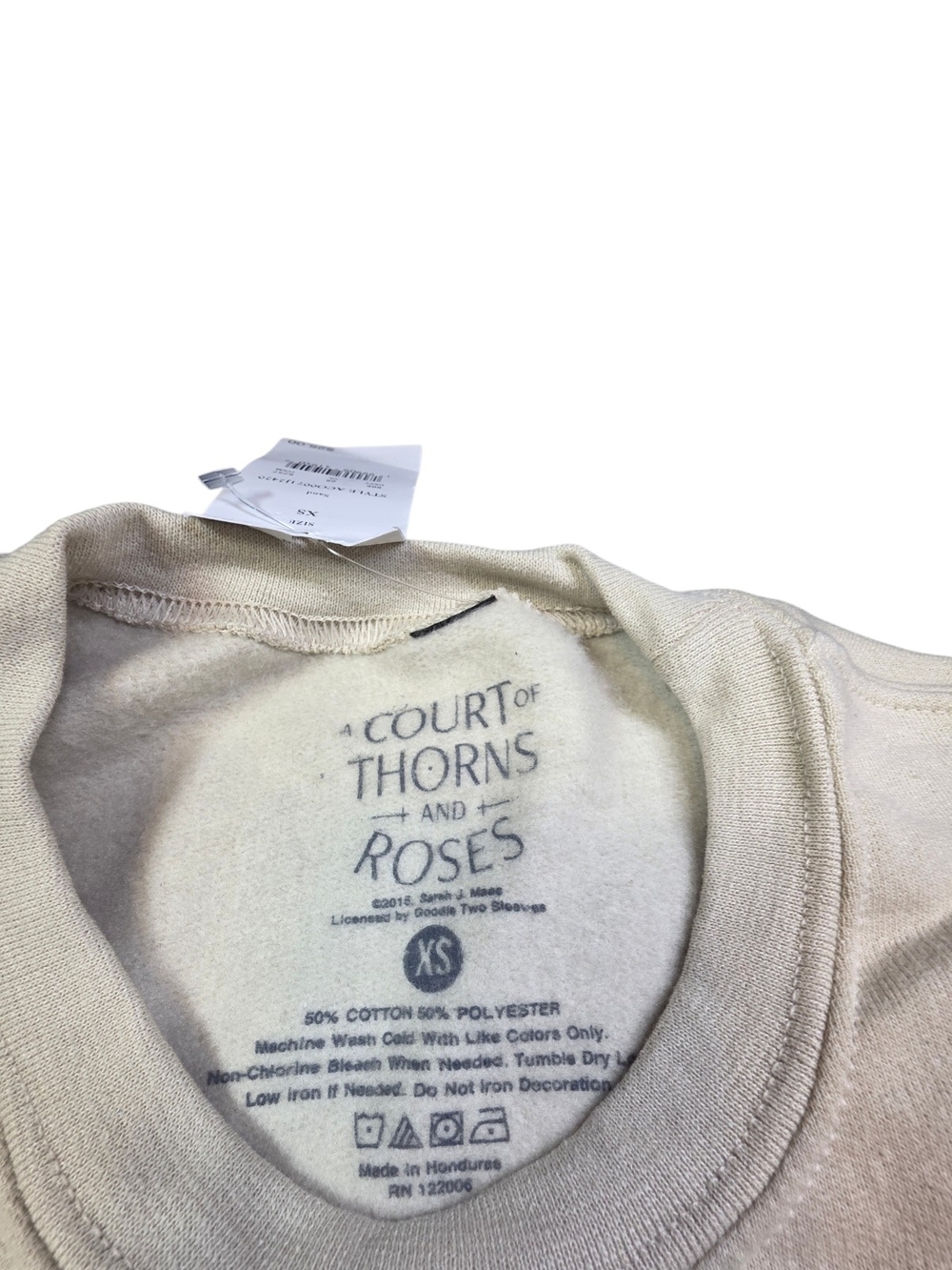 NWT ACOTAR House of Wind Book Club Sweatshirt Sand Crewneck XS - Picture 3 of 8